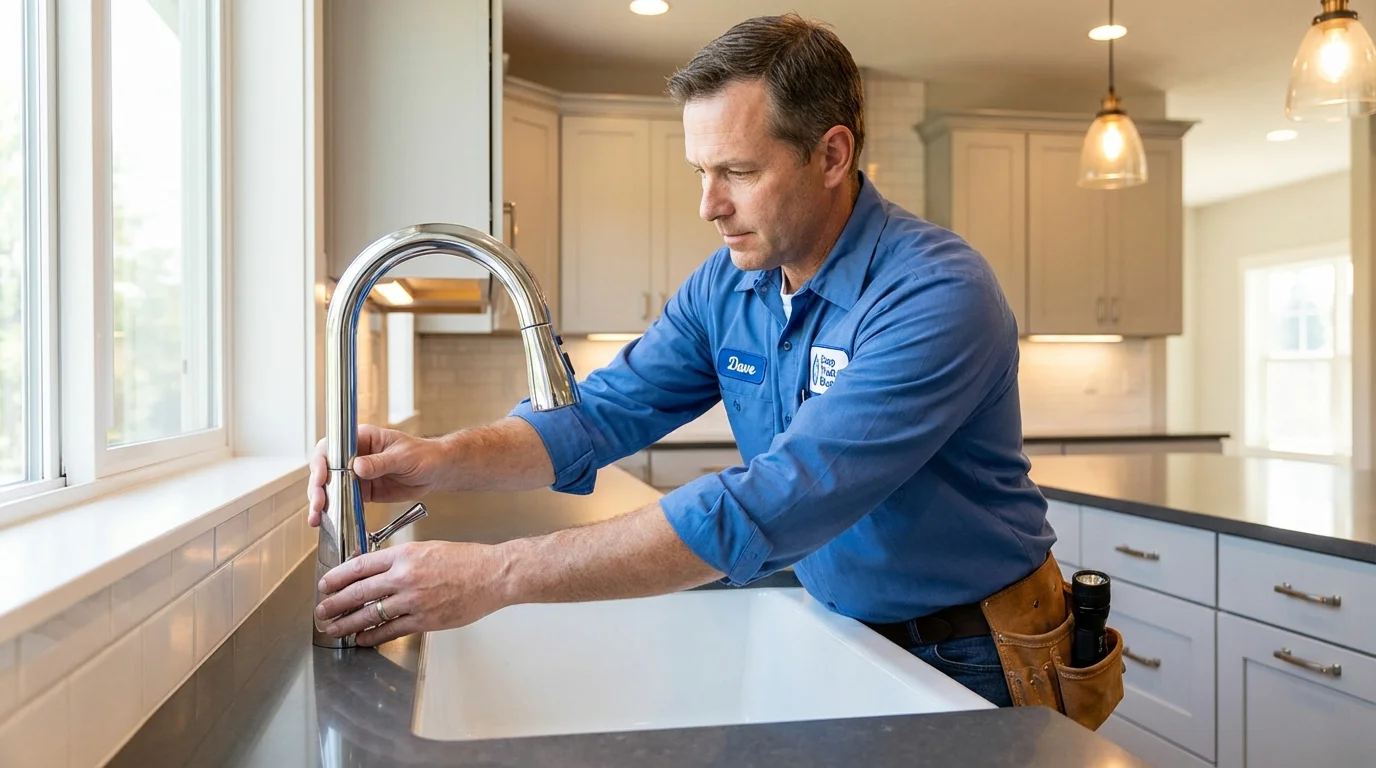 Kitchen faucet installation by Johns Plumbing LLC in Galliano